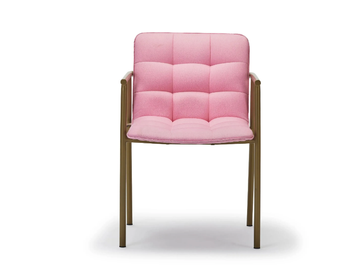 SQUAREZ - Fabric and metal garden chair with armrests by Papell Design - view 2